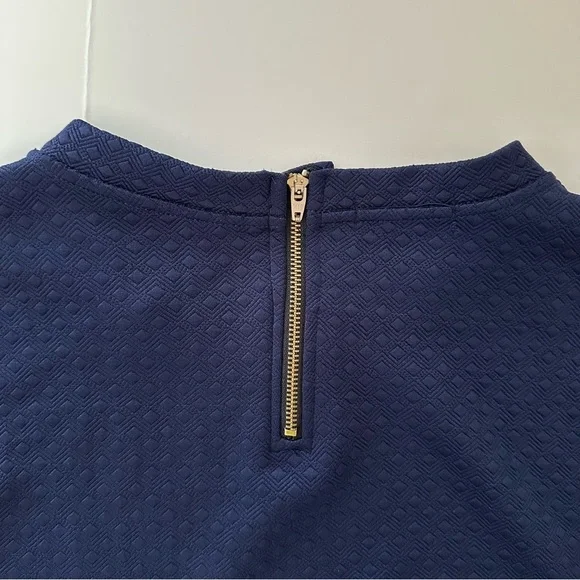 Womens Classic Navy Crewneck Sweater - Picture 8 of 10